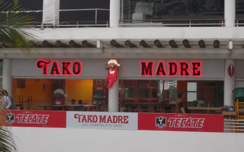 Letras 3D acrílico con LEDs Argon Acapulco